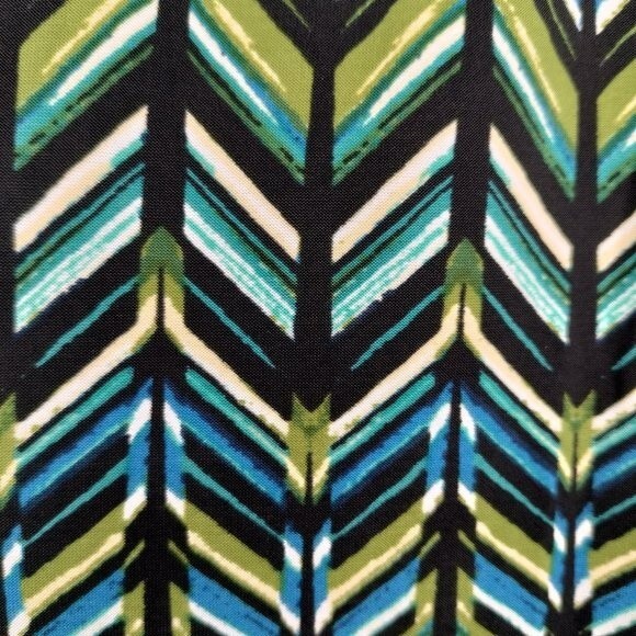 NWT Cocomo Plus Size 3X Blue Green Pintuck Short Flutter Sleeve Top - Picture 4 of 6